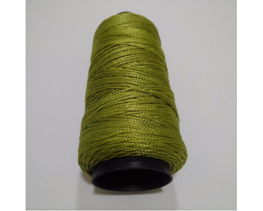 GREEN Viscose Rayon Cord Dori Thread Yarn - For Embroidery Crochet Knitting Lace Jewelry - 170+ Yards - 70+ Grams